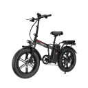 Skládací elektrické kolo G23 Točivý moment 90 Nm Baterie 17,5 Ah Dojezd 55-65 km Široké pneumatiky Kotoučové brzdy 7 rychlostí Černé Terén 1