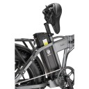 Skládací elektrokolo A20 s tlustými pneumatikami 20" × 4,0, motor 1000 W, vyjímatelná baterie 48V 18Ah, dojezd 100 km, 7 rychlostí, černé 4