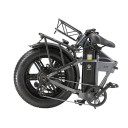Skládací elektrokolo A20 s tlustými pneumatikami 20" × 4,0, motor 1000 W, vyjímatelná baterie 48V 18Ah, dojezd 100 km, 7 rychlostí, černé 3
