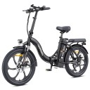 Skládací elektrokolo HillMiles MilePort 1, motor 250W, baterie 36V 13Ah, dojezd 100 km, 20×3.0 fat pláště, 7 rychlostí, kotoučové brzdy 5