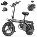 Skládací elektrokolo TOOFLY GS3, motor 250W, baterie 48V 15Ah, dojezd 30 km, 14×2.125 pláště, 3 jízdní režimy, kotoučové brzdy, LED displej 1