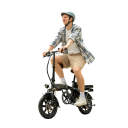 Skládací elektrokolo URLIFE s odnímatelnou baterií 48V 7,5Ah a druhým sedlem, nosnost 120 kg, dojezd 60 km, černé, městské 6