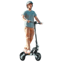 Skládací elektrokoloběžka s motorem 500 W, baterie 48V 10,4Ah, kola 10 palců, dojezd 45 km, rychlost 20 km/h, ABE certifikace, černá 5