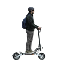 Skládací elektrokoloběžka s motorem 500 W, baterie 48V 10,4Ah, kola 10 palců, dojezd 45 km, rychlost 20 km/h, ABE certifikace, černá 6