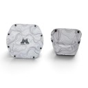 Skládací kempingová miska 18 x 14,5 x 9,5 cm Rozložená 29 x 26,5 cm Polypropylen Potisk vrstevnicové mapy Bílá Na kempink a piknik 2