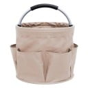 Skládací košík na náradie s otočnými vonkajšími kapsami objem 17 L priemer 28 cm a výška 28 cm 5
