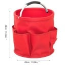 Skládací košík na náradie s otočnými vonkajšími kapsami objem 17 L priemer 28 cm a výška 28 cm 9