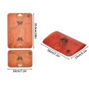 Skládací krájecí prkénko 25,5 x 18 cm Složené 18 x 13 cm Polypropylen S měřítkem a otvorem na zavěšení Oranžová Na kempink a turistiku 2