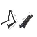 Skládací kytarový stojan A-rám Kovový přenosný držák pro elektrickou a akustickou kytaru Stabilní opora s protiskluzovými koncovkami 3