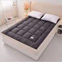 Skládací matrace topper na king size posteľ 200x220x10 cm s štvorcovým prešívaním pre spanie v hlavnej spálni, na chate a pri cestovaní 2