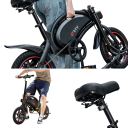 Skládací městské elektrokolo s motorem 250 W, baterie 36V 10Ah, dojezd až 50 km, rychlost 25 km/h, kotoučové brzdy, černé, do města 6