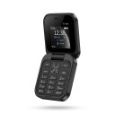 Skládací mobilní telefon Véčko s tlačítky Barevný displej 1,77 palce 6,3 x 6,3 cm Plastový kryt Dual SIM Jako druhý telefon do kapsy 4