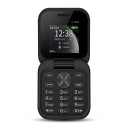 Skládací mobilný telefón Véčko s tlačítkami Barevný displej 1,77 palca 6,3 x 6,3 cm Plastový kryt Dual SIM Ako druhý telefón do vrecka 3