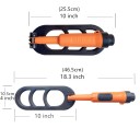 Skládací podvodní detektor kovů Q20, pulzní indukce, cívka 10 × 4 palce, vodotěsný, zvuk i vibrace, 46,5 × 10,3 cm, na pláž a potápění 5