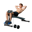 Skládací posilovací lavice 7stupňové opěradlo a opora bicepsů Rozměry 160 x 54 x 106 cm Ocel Nosnost 120 kg Černo-tyrkysová Na cvičení doma 2