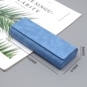 Skládací pouzdro na brýle 15,6 x 6,1 x 3 cm Tvrdé ochranné pouzdro z umělé kůže na sluneční a dioptrické brýle 2