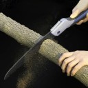 Skládací ruční pila Multifunkční na dřevo 21 cm Ocel SK5 s teflonovým povrchem Trojstranné broušení zubů Černá Pro zahradu i kempink 4