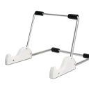 Skládací stojan na tablet s nastavitelným sklonem 20,5 x 15,5 x 14 cm kovový rám s opěrnými výřezy na stůl do kuchyně i kanceláře 4