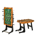 Skládací stolní fotbálek Výsledková tabule na obou stranách 98 x 42 x 62,5 cm MDF a nerezová ocel Dřevo a černá Pro děti i dospělé 2