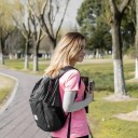 Skládací turistický batoh 22 l 42 x 26 x 20 cm Ultralehký a vodotěsný Nylon se silikonovou úpravou Unisex Na cestování a turistiku 4