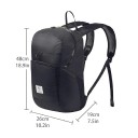Skládací turistický batoh 22 l 42 x 26 x 20 cm Ultralehký a vodotěsný Nylon se silikonovou úpravou Unisex Na cestování a turistiku 3
