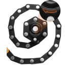 Skládací zámek na kolo 780 mm 4místný kód slitina kovu a ABS černý bezpečnostní zámek pro kolo elektrokolo motorku 4