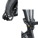 Skládací zámek na kolo 780 mm 4místný kód slitina kovu a ABS černý bezpečnostní zámek pro kolo elektrokolo motorku 6