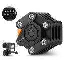 Skládací zámek na kolo 780 mm 4místný kód slitina kovu a ABS černý bezpečnostní zámek pro kolo elektrokolo motorku 1