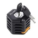 Skládací zámek na kolo řetězový 78 cm kompaktní skládací konstrukce slitina zinku a ocel černý bezpečnostní zámek proti krádeži 1