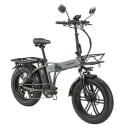 Składane elektryczne rower A20 z grubymi oponami 20" × 4,0, silnik 1000 W, wymienna bateria 48V 18Ah 7