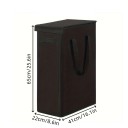 Składany kosz na pranie 60 l z pokrywą i uchwytami 65 x 41 x 22 cm tekstylny kosz do łazienki i pralni 4