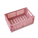 Składany plastikowy pojemnik na przechowywanie 25,3 x 16,5 x 10 cm Praktyczne przenośne pudełko z uchwytami Wytrzymały organizer do domu 4
