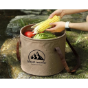 Sklápacie vedro na vodu 20l 30 x 26 cm Prenosné kempingové vedro Turistické rybárske vedro Sklápacia nádoba na vodu Outdoor vybavenie 3