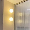 Sklenená nástenná guľová lampa, 18 cm, prirodzené biele svetlo 3500-5500K, mliečne biele, dekoratívne moderné svietidlo do interiéru 2