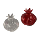 Skleněná váza ve tvaru granátového jablka 7 x 10 cm Materiál sklo Kreativní tvar ovoce Na hydroponii sušené i řezané květiny do interiéru 1