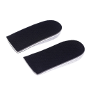 Skoindlæg i memory foam Sort farve Højde 2 cm Bløde ortopædiske indlægssåler for stødabsorbering Komfort til hverdagsgang og sport 1
