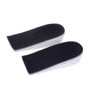Skoindlæg i memory foam Sort farve Højde 3 cm Højdeforøgelse Komfortable ortopædiske skoindlæg Absorberer stød og forbedrer kropsholdningen 1