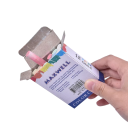Školská krieda Bezprašná sada 12 ks Veľkosť 8 x 6 x 2 cm Stierateľná za sucha aj za mokra Na kreslenie na tabuľu aj chodník pre deti 2