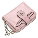 Skórzana portmonetka z logo krzyża, z zawieszkami na suwak i praktycznym układem 7 slotów na karty 5