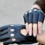 Skórzane rękawiczki damskie bez palców 2