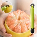 Škrabka na pomeranče a citrusy Loupací nůž z nerezové oceli s plastovou rukojetí Praktický kuchyňský nástroj pro snadné loupání ovoce 2