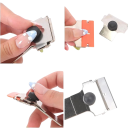 Škrabka na sklo s dlouhou rukojetí 24,5 cm kovová čepel černo oranžová ergonomická pro čištění oken a skleněných ploch 5