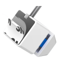 Skrivbordskomputerbrytare med 1,8m kabel RGB-belysning 7 färger Strömbrytare för PC Spelutrustning 2 x 2 x 3,1 cm 2