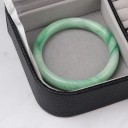 Skrzynka na biżuterię z organizerem na pierścionki, kolczyki i naszyjniki 19,5 × 11 × 4,5 cm z sztucznej skóry kolorowy pojemnik 6