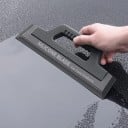 Skrzynka na szybę samochodową z silikonową krawędzią 30 x 9 cm plastik i silikon szary ręczna skrobaczka do szyby czołowej i okien pojazdu 3