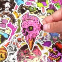 Skull Stickers 50 pcs E86 3