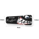 Skyddande klistermärke för cykelstyre 14 x 5,5 x 3,8 cm PVC-folie med hajmotiv Vattentät klistermärke för cykelram Reptålig 3