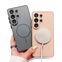 Skyddande magnetiskt skal för Samsung Galaxy A26 5G Hållbart Trådlös laddning Magnetisk ringmärke Ram runt objektiven Knappskydd 1