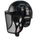 Skyddshjälm för skogsarbete med metallnätvisir och hörselskydd för arbete med motorsåg ABS-skal Storlek 53 till 63 cm Justerbart hjul 3