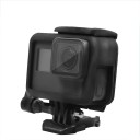 Skyddsramsats 5 x 4 x 2,5 cm för GoPro Hero 5 6 7 Black Plastskelletthölje med snabbkoppling och skruv 2